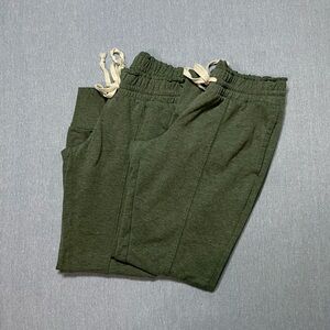 Xhilaration Fleece Lined Pajama Sleep Pant Joggers Size XS in Green